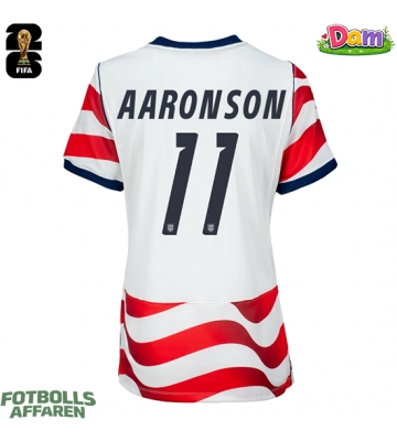 Förenta stater Brenden Aaronson #11 Hemmatröja Kvinnor VM 2026 Kortärmad
